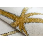 EMERALD tepih 1013 glamour, elegáns geometriai krem / arany 140x190 cm