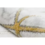 EMERALD tepih 1014 glamour, elegáns kocka krem / arany 140x190 cm
