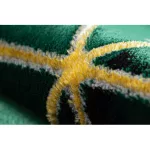 EMERALD tepih 1014 glamour, elegáns kocka üveg zelena / arany 140x190 cm