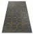 EMERALD tepih 1010 glamour, elegáns körökben siva / arany 140x190 cm