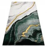 EMERALD tepih 1017 glamour, elegáns márvány üveg zelena / arany 140x190 cm