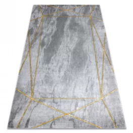   EMERALD tepih 1022 glamour, elegáns geometriai, márvány siva / arany 140x190 cm
