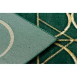 EMERALD tepih 1010 glamour, elegáns körökben üveg zelena / arany 120x170 cm
