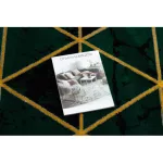 EMERALD tepih 1020 glamour, elegáns márvány, háromszögek üveg zelena / arany 120x170 cm