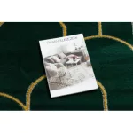 EMERALD tepih 1021 glamour, elegáns art deco, üveg zelena / arany 120x170 cm