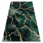 EMERALD tepih 1018 glamour, elegáns márvány üveg zelena / arany 80x150 cm