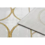 EMERALD tepih 1010 glamour, elegáns körökben krem / arany 80x150 cm
