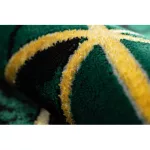 EMERALD tepih 1020 glamour, elegáns márvány, háromszögek üveg zelena / arany 80x150 cm