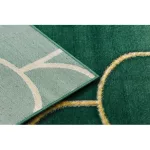 EMERALD tepih 1021 glamour, elegáns art deco, üveg zelena / arany 80x150 cm