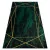 EMERALD tepih 1022 glamour, elegáns geometriai, márvány üveg zelena / arany 80x150 cm