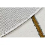  EMERALD tepih 1013 krug - glamur, elegantna geometrijska krema / zlatni krug 200 cm
