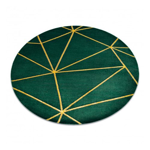  EMERALD tepih 1013 krug - glamur, elegantno geometrijsko staklo zeleno/zlatni krug 200 cm