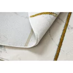 EMERALD tepih 1012 krug - glamur, elegantan mramor, geometrijski krem / zlatni krug 160 cm