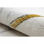  EMERALD tepih 1012 krug - glamur, elegantan mramor, geometrijski krem / zlatni krug 200 cm