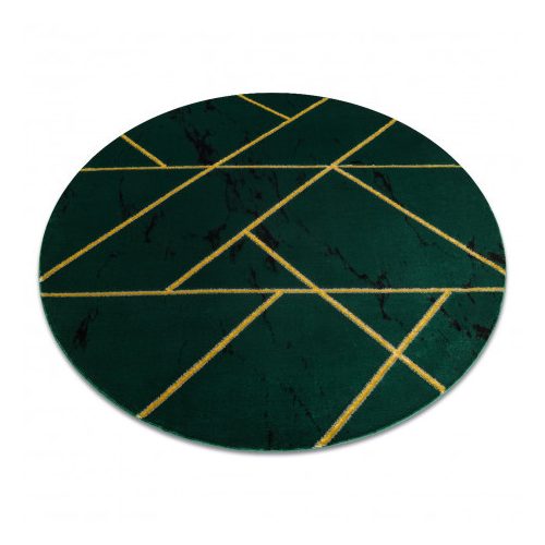  EMERALD tepih 1012 krug - glamur, elegantan mramor, geometrijsko staklo zeleno/zlatni krug 200 cm