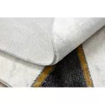  EMERALD tepih 1015 krug - glamur, elegantan mramor, geometrijski crni / zlatni krug 160 cm