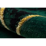  EMERALD tepih 1020 krug - glamur, elegantan mramor, trokuti staklo zeleni / zlatni krug 200 cm