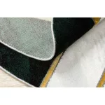  EMERALD tepih 1015 krug - glamur, elegantan mramor, geometrijsko staklo zeleno/zlatni krug 120 cm