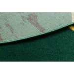  EMERALD tepih 1012 krug - glamur, elegantan mramor, geometrijsko staklo zeleno/zlatni krug 120 cm