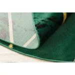  EMERALD tepih 1012 krug - glamur, elegantan mramor, geometrijsko staklo zeleno/zlatni krug 120 cm