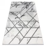 EMERALD tepih 0085 glamour, elegáns márvány, geometriai bijela / siva  200x290 cm