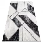 EMERALD tepih 81953 glamour, elegáns márvány, geometriai crne / siva  180x270 cm