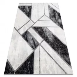   EMERALD tepih 81953 glamour, elegáns márvány, geometriai crne / siva  120x170 cm