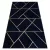 Kizárólagos EMERALD tepih 1012 glamour, elegáns geometriai tamnoplava / arany 200x290 cm