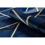Kizárólagos EMERALD tepih 1012 glamour, elegáns geometriai tamnoplava / arany 120x170 cm