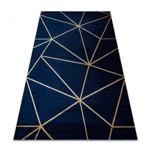 Ekskluzivni tepih EMERALD 1013 glamour, elegantni geometrijski tamnoplava/zlatna 240x330 cm