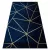 Kizárólagos EMERALD tepih 1013 glamour, elegáns geometriai tamnoplava / arany 180x270 cm