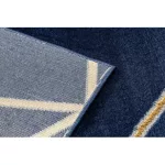 Kizárólagos EMERALD tepih 1013 glamour, elegáns geometriai tamnoplava / arany 140x190 cm