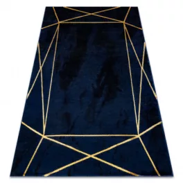   Kizárólagos EMERALD tepih 1022 glamour, elegáns geometriai tamnoplava / arany 200x290 cm