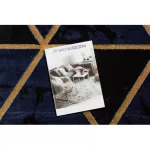 Kizárólagos EMERALD tepih 1020 glamour, elegáns márvány, háromszögek tamnoplava / arany 180x270 cm