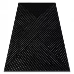 Kizárólagos EMERALD tepih A0084 glamour, elegáns, vonalak, geometriai crne / siva  120x170 cm