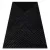 Kizárólagos EMERALD tepih A0084 glamour, elegáns, vonalak, geometriai crne / siva  120x170 cm