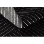 Kizárólagos EMERALD tepih A0084 glamour, elegáns, vonalak, geometriai crne / siva  120x170 cm