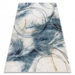 Kizárólagos EMERALD tepih A0087 glamour, elegáns körökben plava / arany 180x270 cm