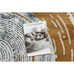 Kizárólagos EMERALD tepih 1024 glamour, elegáns absztrakcija plava / arany 120x170 cm