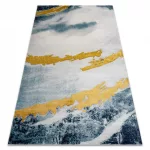 Kizárólagos EMERALD tepih 1023 glamour, elegáns absztrakcija plava / arany 80x150 cm