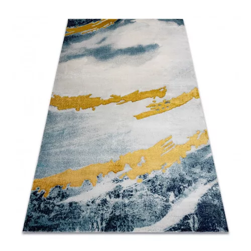 Kab. Tepih EMERALD 1023 glamur, elegantna apstrakcija plava / zlatna 240x330 cm