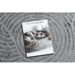  Moderan MEFE tepih 8725 Circles fingerprint - sivi 280x370 cm