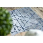 Akril valencia tepih 3949 INDUSTRIAL siva / plava 80x150 cm