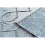 Akril valencia tepih 3951 HEKSAGON plava / siva 80x150 cm