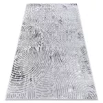 Modern MEFE tepih 8725 Körök ujjlenyomat - siva 140x190 cm
