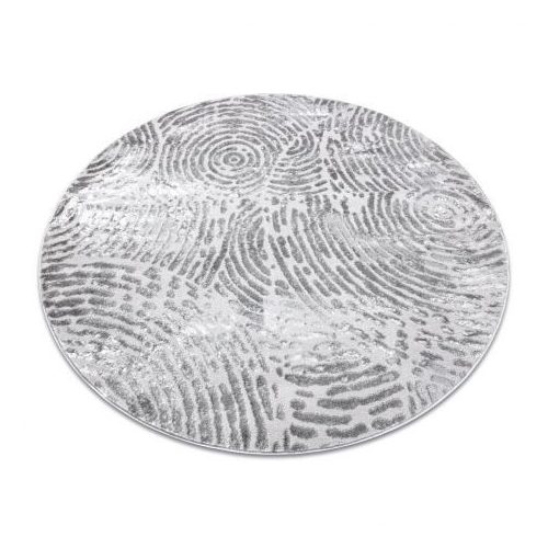  Moderan MEFE tepih Circle 8725 Circles otisak prsta - sivi krug 200 cm