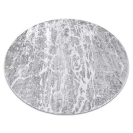 Moderni MEFE Okrugli tepih 6182 Beton - sivi krug 160 cm
