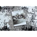 Modern GLOSS tepih 8493 78 vintage, elegáns, siva / crne 80x150 cm