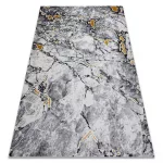 Modern GLOSS tepih 528A 58 Márvány , kő, elegáns, glamour elefántcsont / crne 80x150 cm