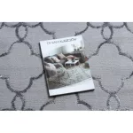 Modern MEFE tepih 8504 Virágok - tamnosiva 180x270 cm